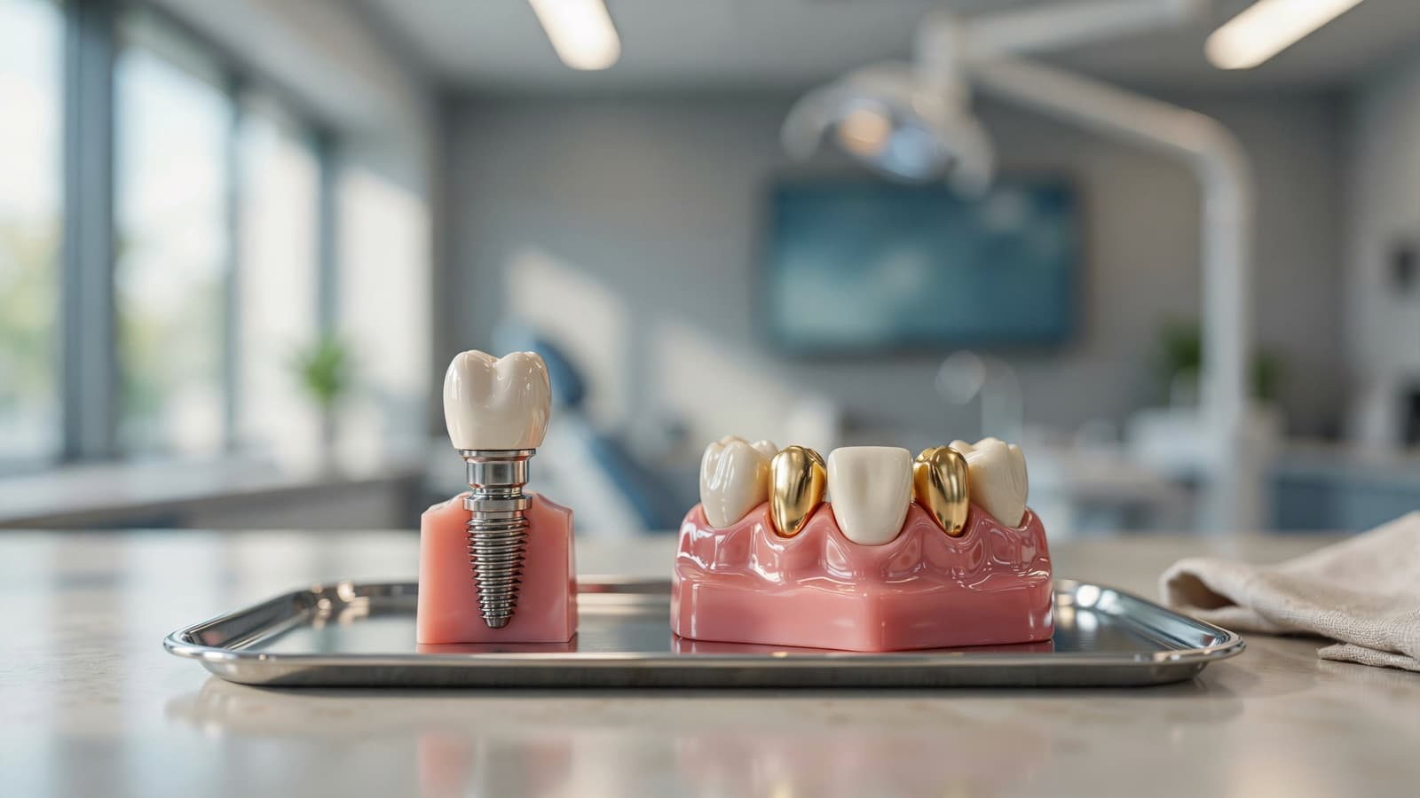 Puentes dentales vs. implantes para reemplazar un diente perdido